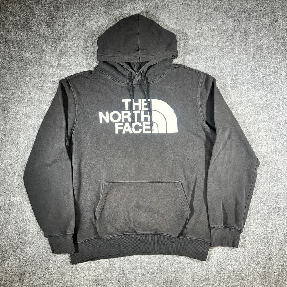 North Face Hoodie Large Black Pullover Sweatshirt